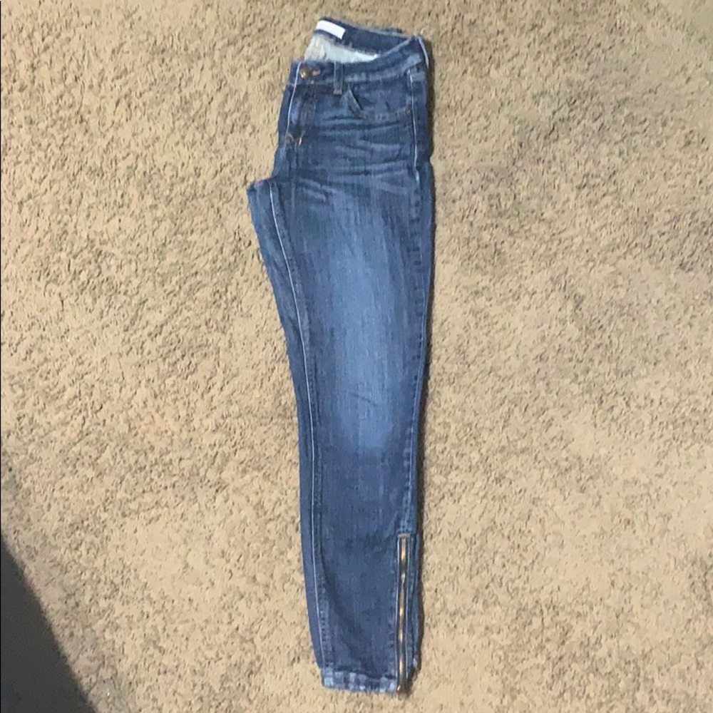 Dark denim jeans